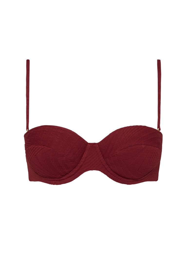 Rodney Padded Top | Pomegranate