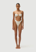 Corey Bottom | 米色波点藏青
