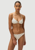 Rick James Bottom | 米白波点海军蓝
